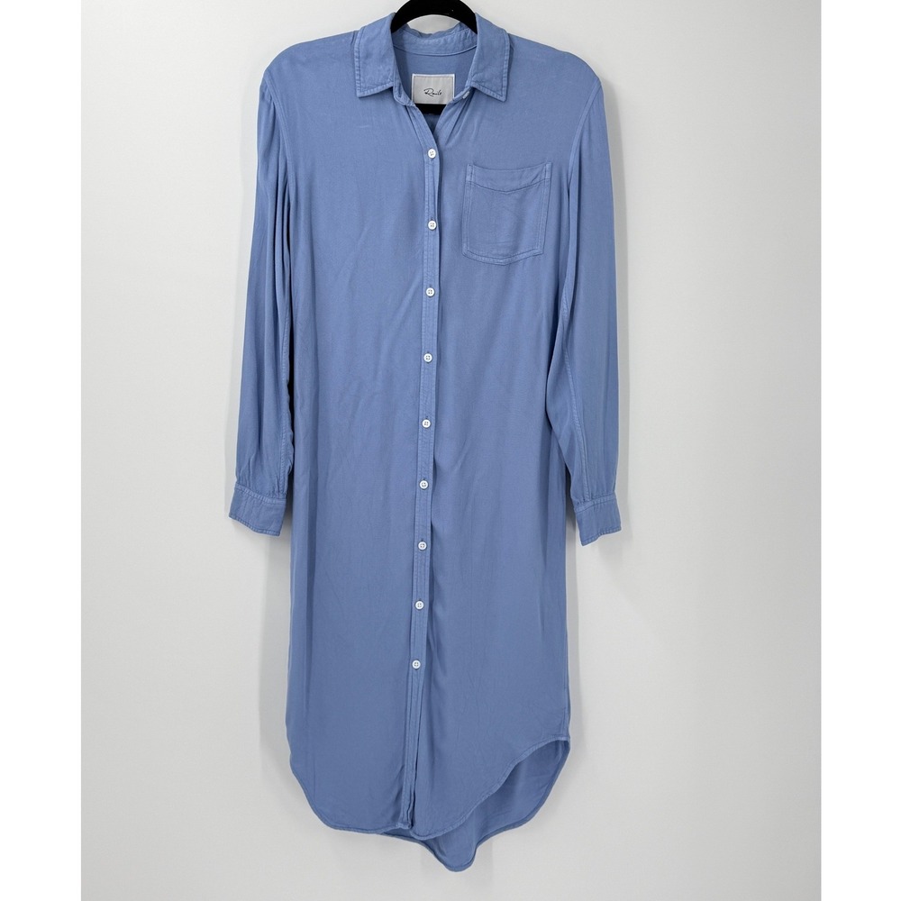 Rails Patrice Shirt Dress Womens XS Blue Coastal Old Money Nautical Minimalist